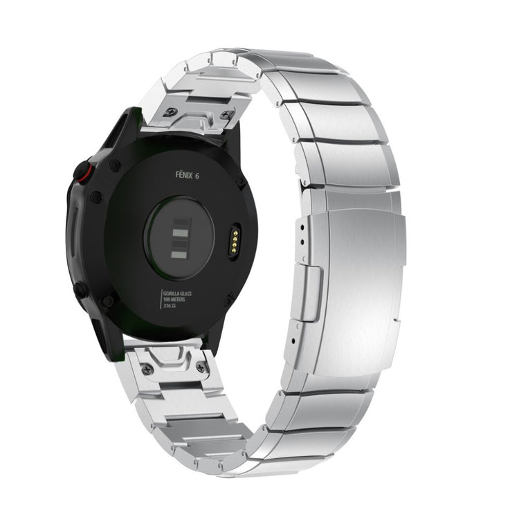 Alle tiders Garmin Fenix 6 Metal Rem - Sølv#serie_4