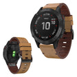 Unglaublich schön Garmin Fenix 6X Echtes Leder armband