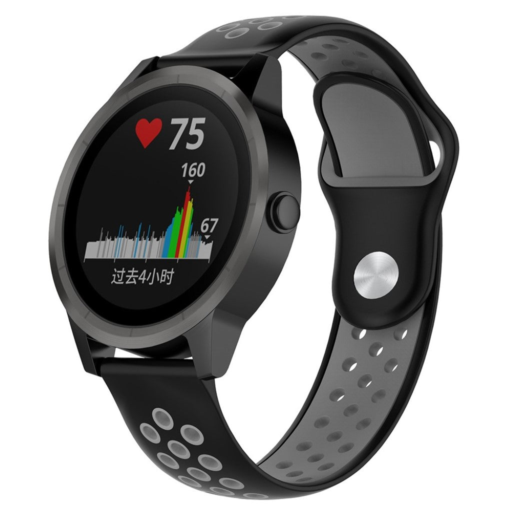 Fremragende Garmin Venu Silikone Rem - Sort#serie_3