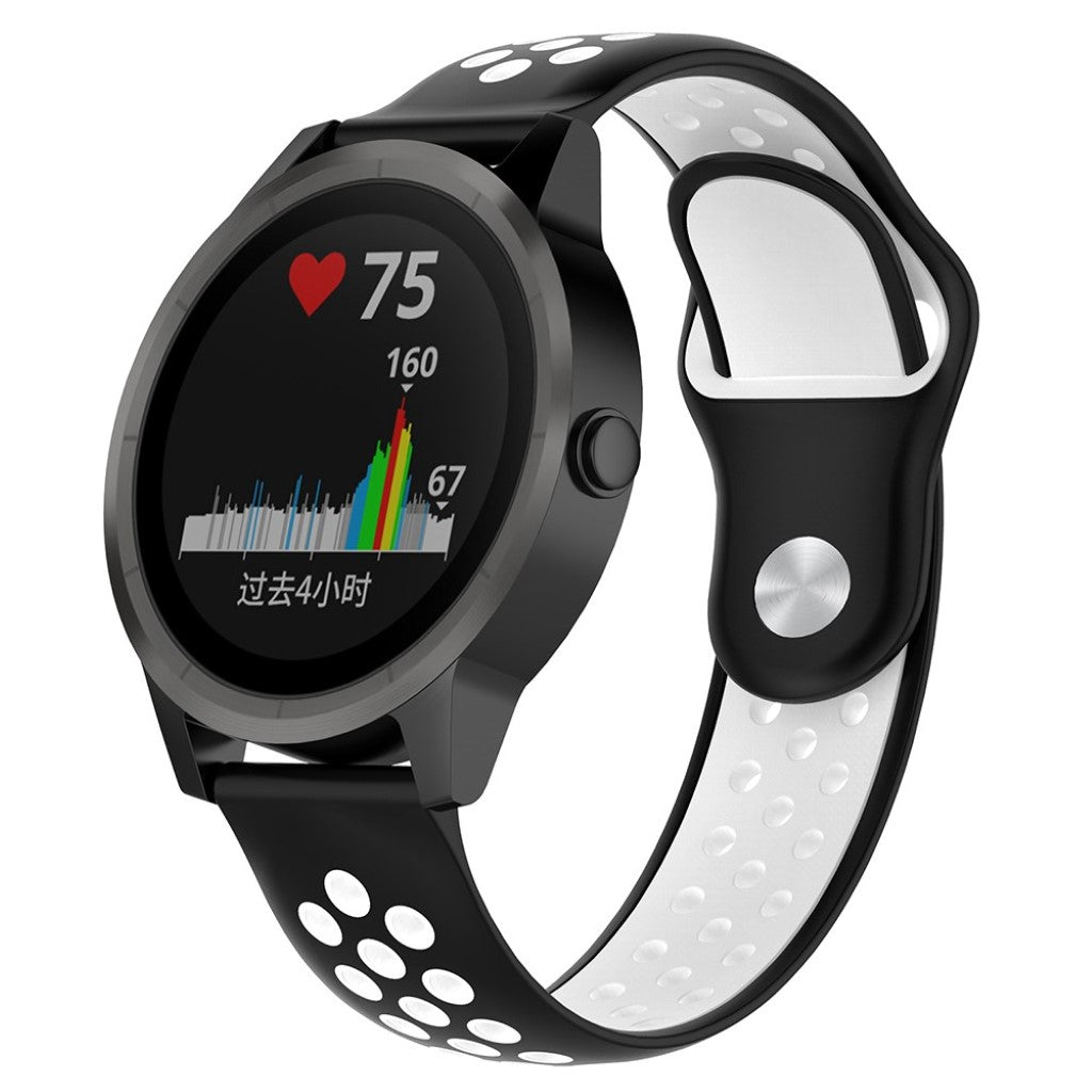 Vildt fantastisk Garmin Venu Silikone Rem - Sort#serie_5