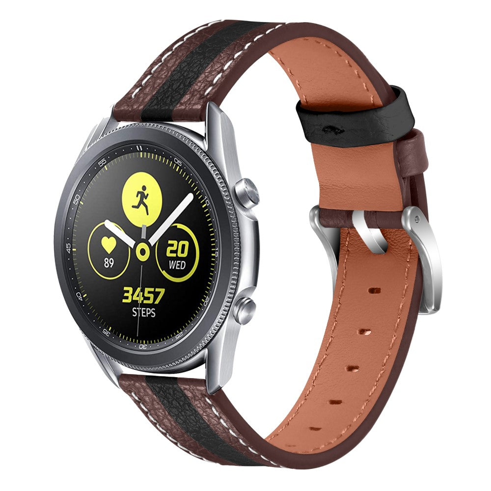 Meget elegant Garmin Venu Ægte læder Rem - Brun#serie_2