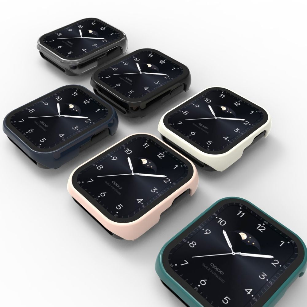 Super Fed Oppo Watch 3 Cover med Skærmbeskytter i Plastik og Hærdet Glas - Gennemsigtig#serie_1