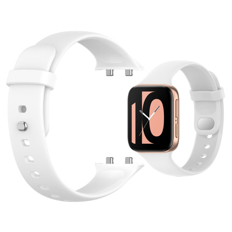 Meget fed Oppo Watch (41mm) Silikone Rem - Hvid#serie_2