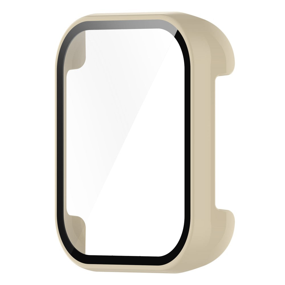 Fed Oppo Watch 2 (42mm) Cover med Skærmbeskytter i Plastik og Hærdet Glas - Hvid#serie_5