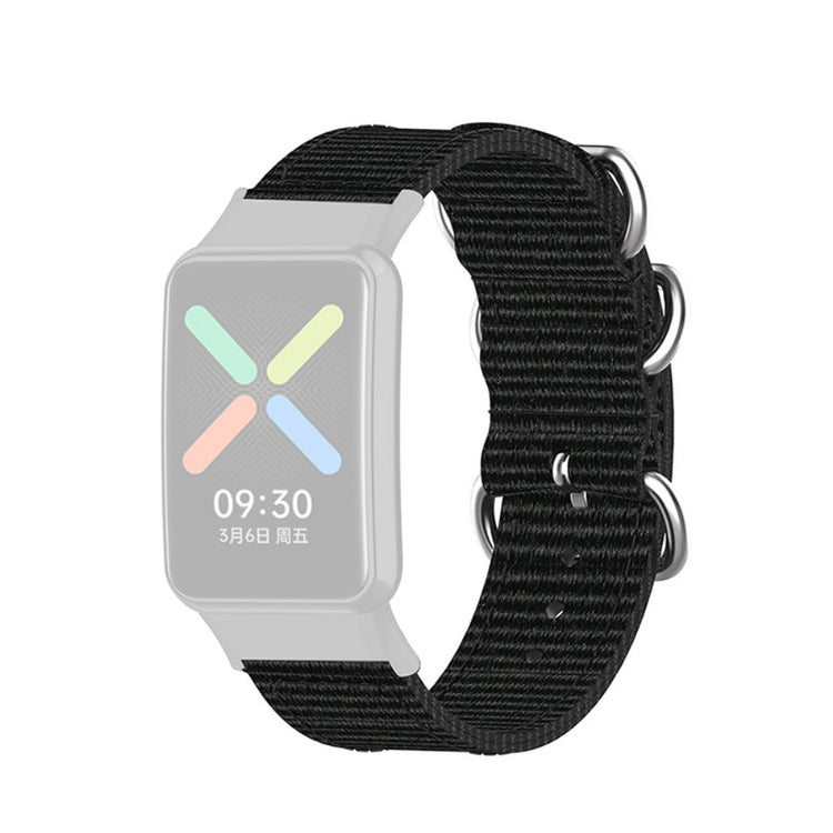 Super godt Oppo Watch Free Nylon Rem - Sort#serie_5