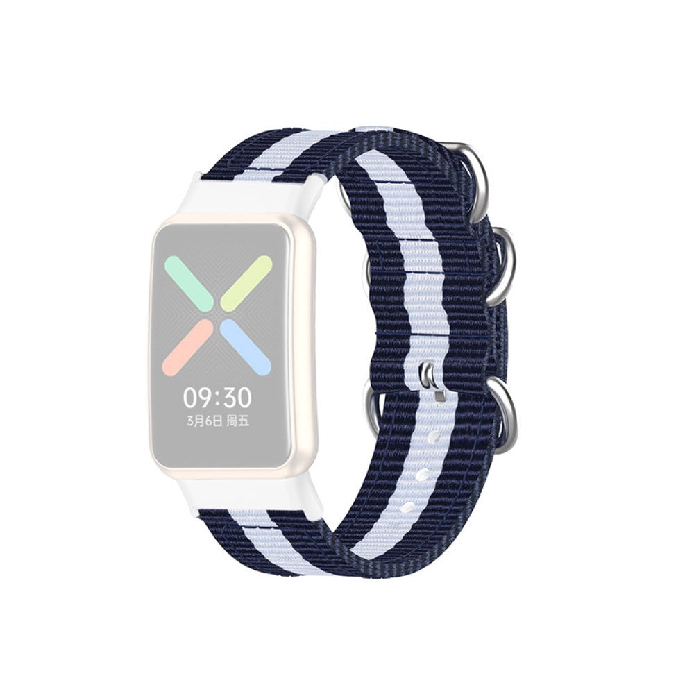 Super godt Oppo Watch Free Nylon Rem - Blå#serie_8