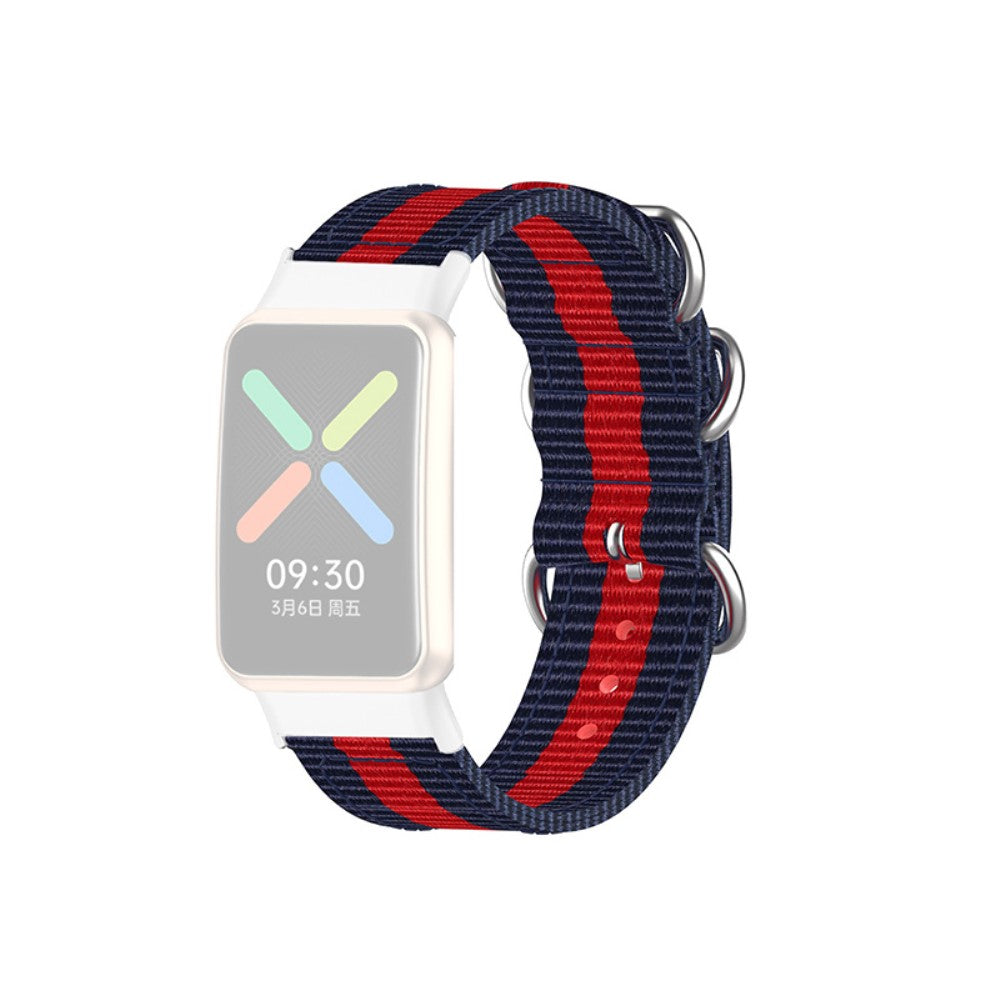 Super godt Oppo Watch Free Nylon Rem - Blå#serie_9