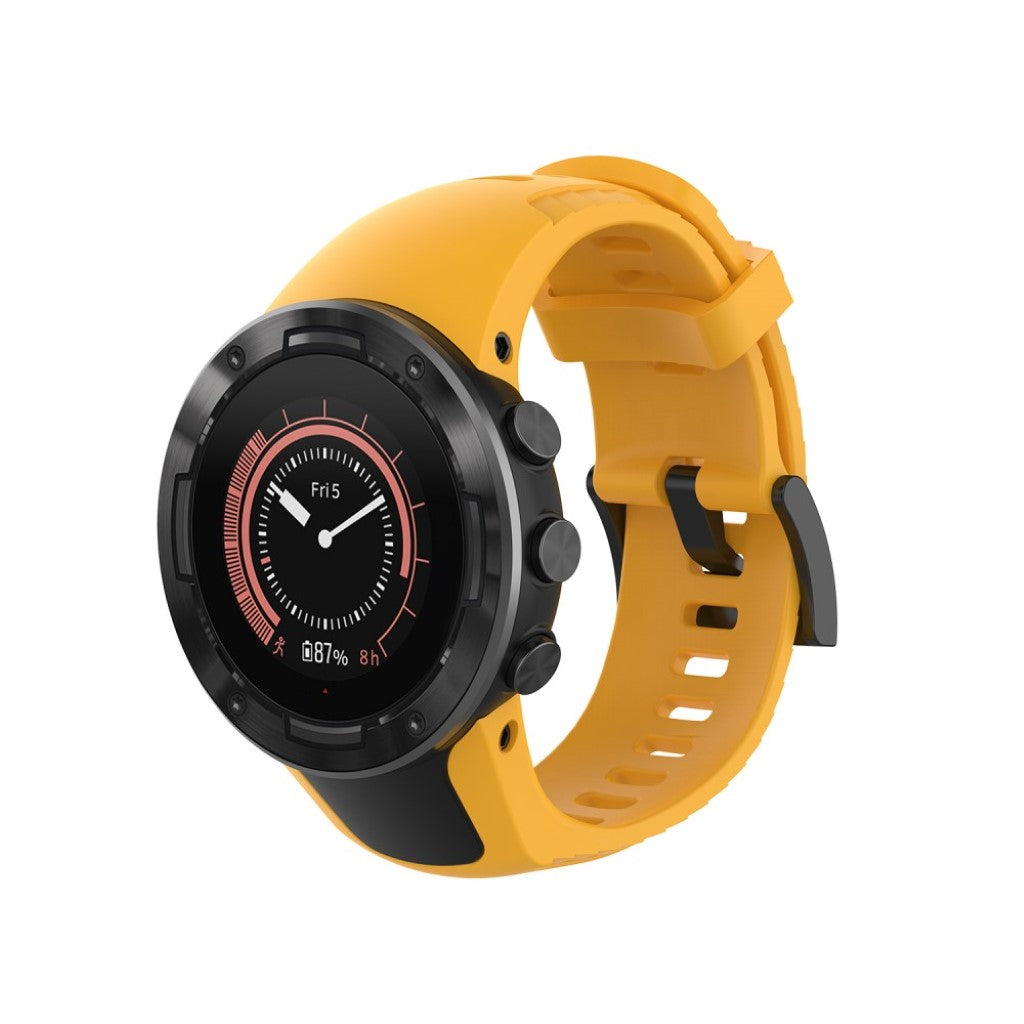 Vildt cool Suunto 5 Silikone Rem - Gul#serie_4