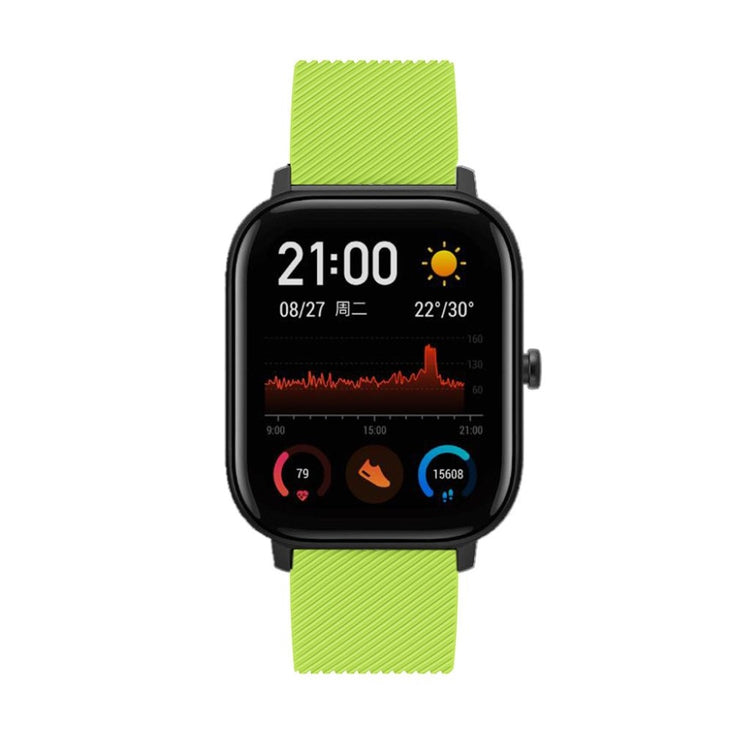 Super cool Amazfit Youth Silikone Rem - Grøn#serie_5