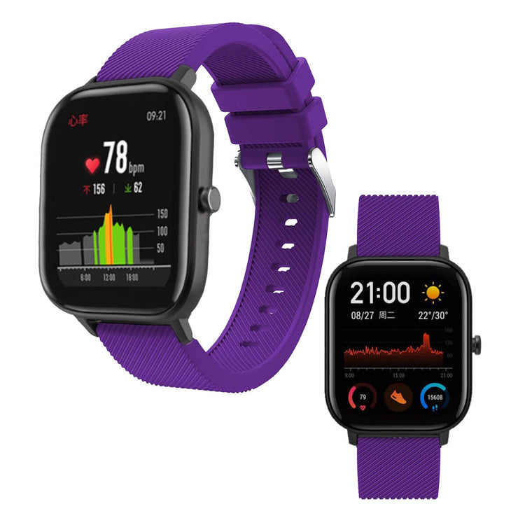 Super cool Amazfit Youth Silikone Rem - Lilla#serie_8