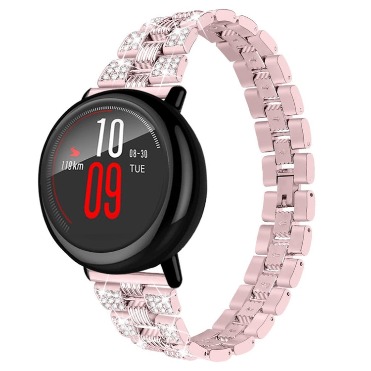 Super skøn Amazfit Youth Metal og Rhinsten Rem - Pink#serie_4