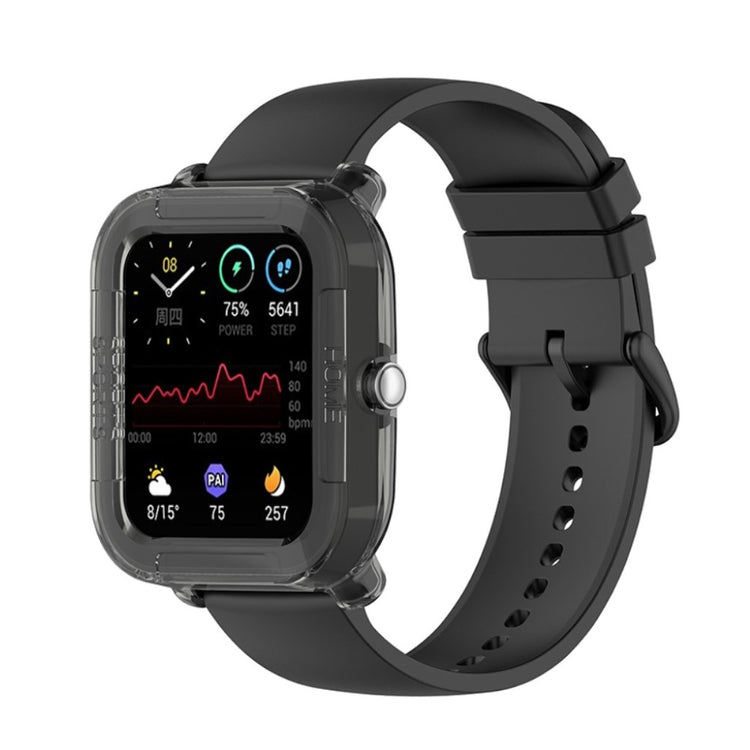 Universal Amazfit Gennemsigtig Silikone Bumper  - Sort#serie_2