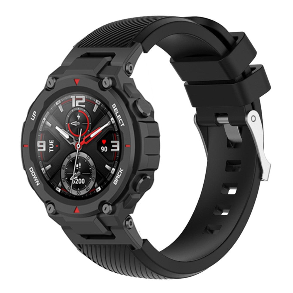 Cool Amazfit T-Rex Pro / Amazfit Ares Silikone Urrem - Sort#serie_1