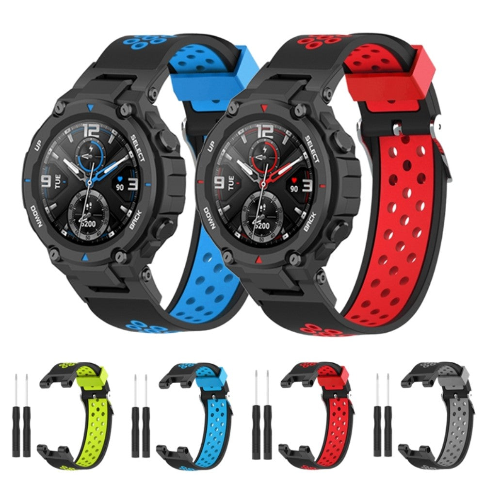 Super kønt Amazfit T-Rex Pro / Amazfit Ares Silikone Urrem - Rød#serie_1