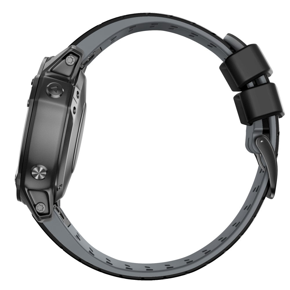 Super Sejt Silikone Universal Rem passer til Smartwatch - Sølv#serie_4