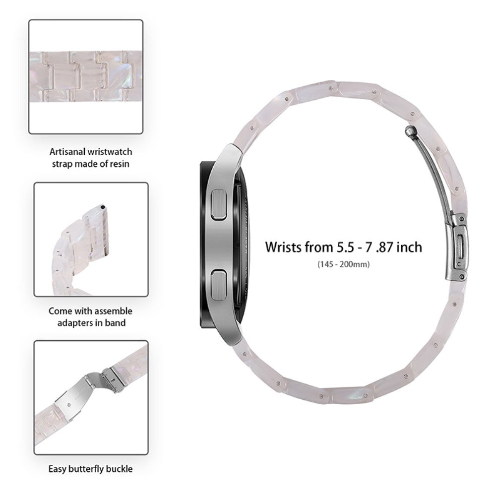 Meget holdbart Universal Fossil  Urrem - Hvid#serie_1