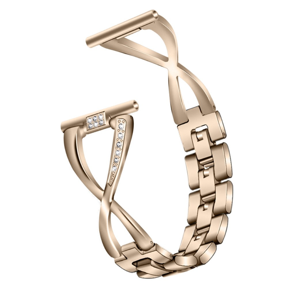 Meget hårdfør Universal Fossil Metal og Rhinsten Rem - Guld#serie_3
