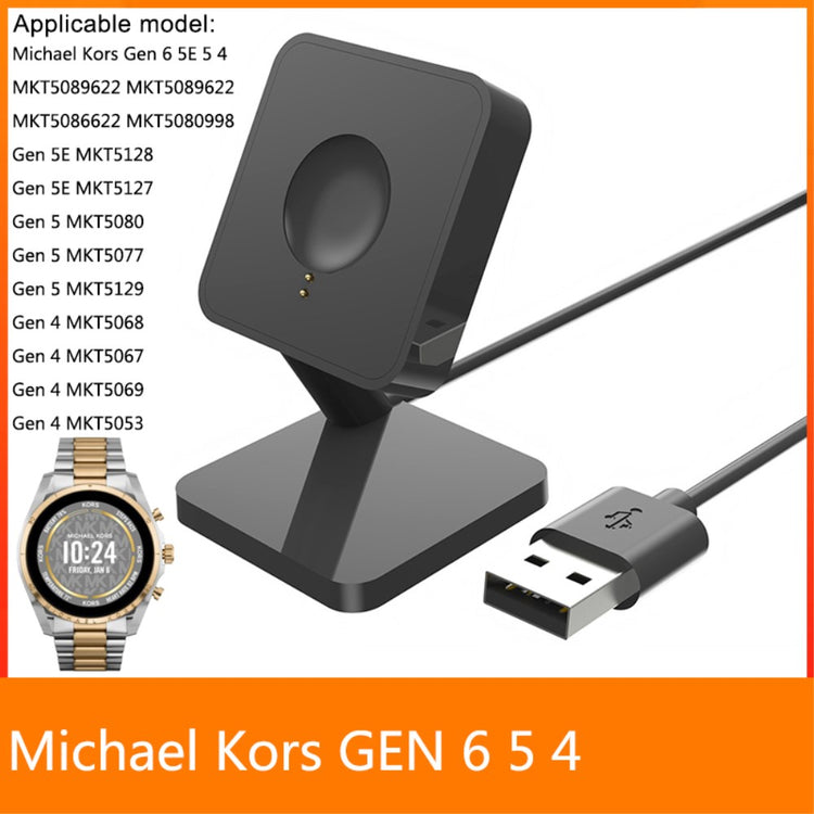 1m Plastik Universal Michael USB Ladestation - Sort#serie_1