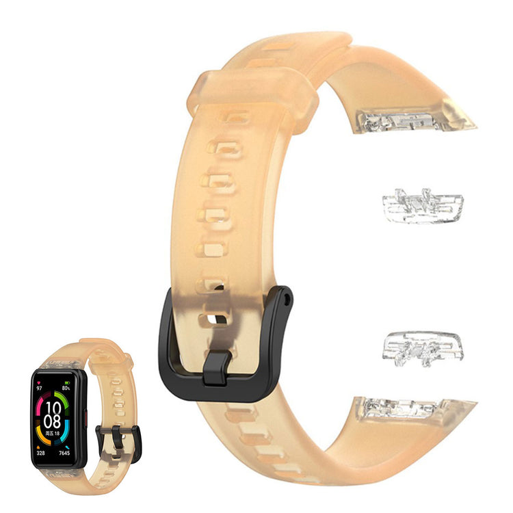 Meget skøn Honor Band 6 Silikone Rem - Orange#serie_3